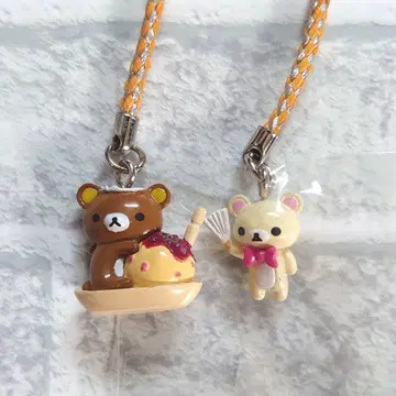 리락쿠마 코리락쿠마 지역 특산품 스트랩 오사카 한정판 타코야키 코미디