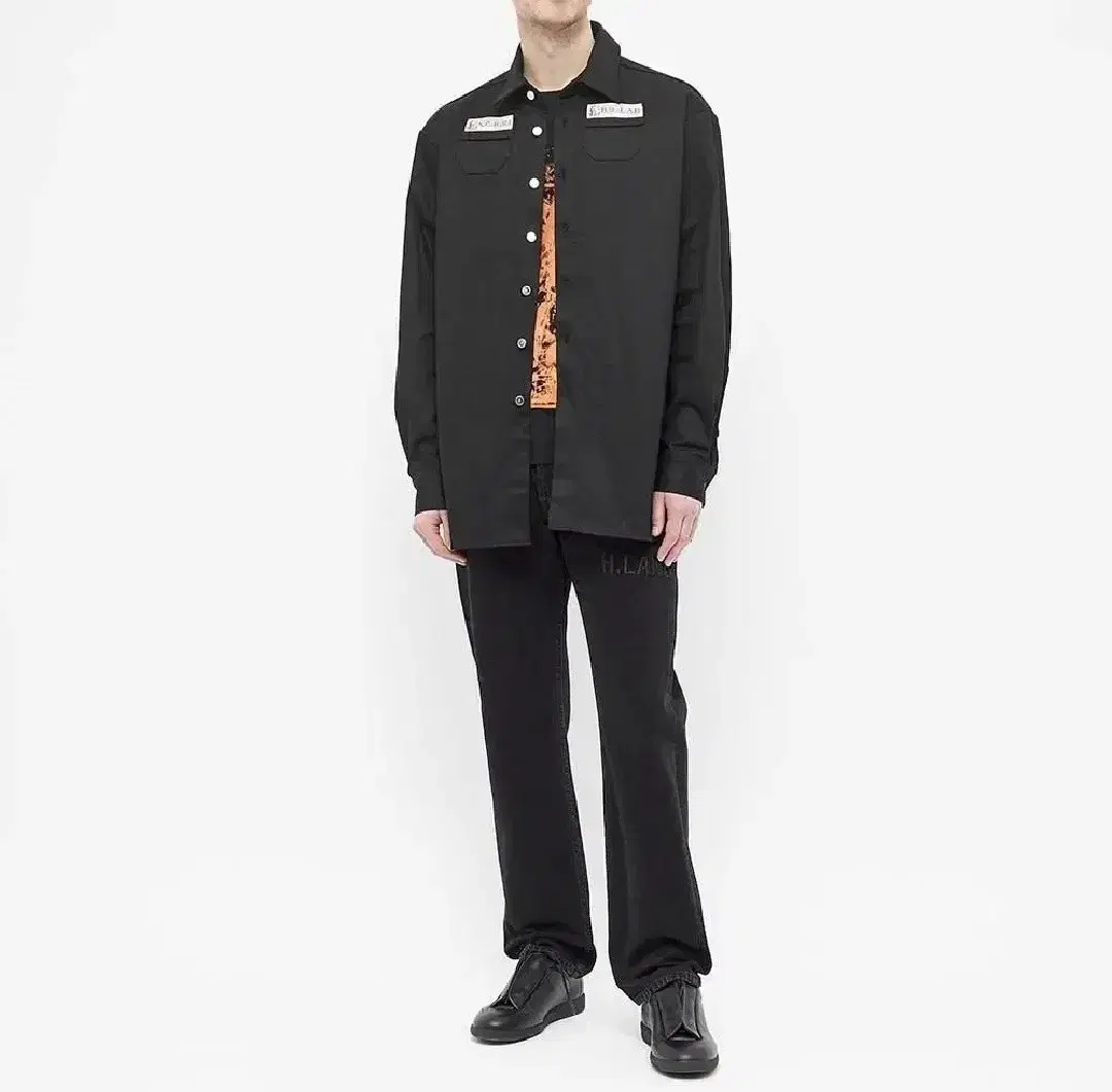 라프시몬스 ss20 오버사이즈 데님셔츠
