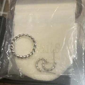 세트 Baits 반지 귀걸이 세트 실버 925
