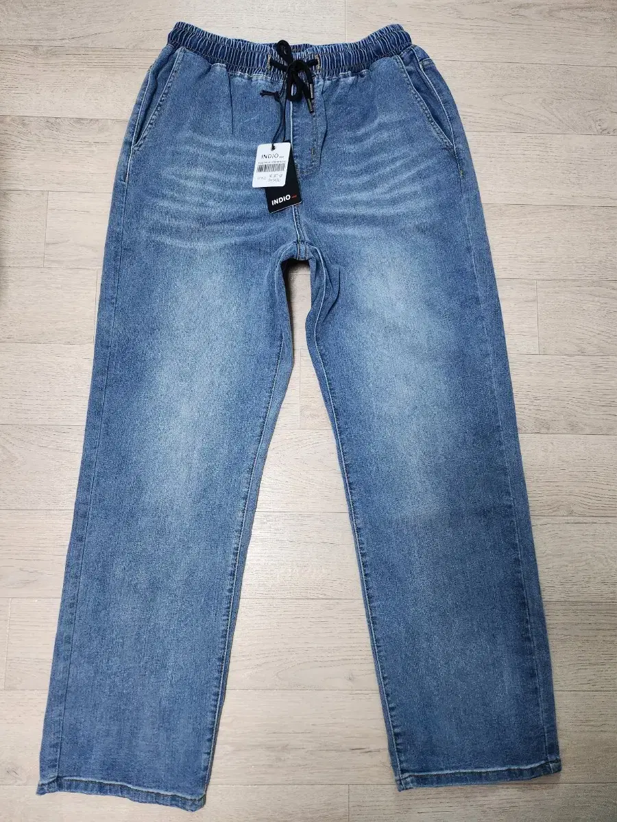 세미와이드 중청바지(밴드 짱짱28~36인치)스판 데일리바지 휘뚜루마뚜루
