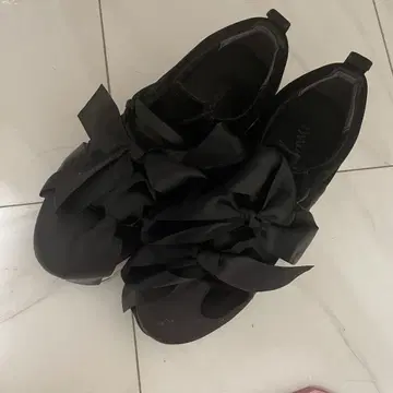 메리 제니 레이스 리본 스니커즈 S 사이즈