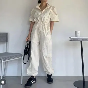 admance front zip jumpsuit 어드맨스 점프수트