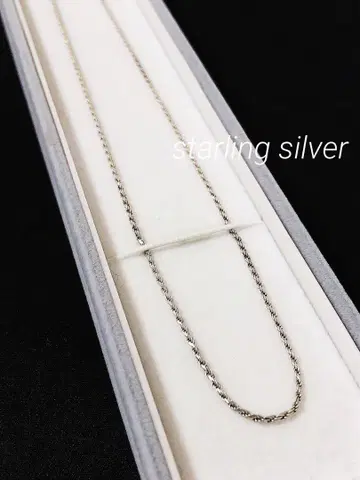 레어템 silver925 ITALY 로프 체인 빈티지 목걸이