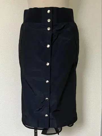 sacai 프론트 스냅 펜슬 스커트 이너 튤 포함 사카이 네이비