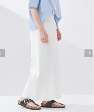 IENA 헤비 코튼 린넨 스커트