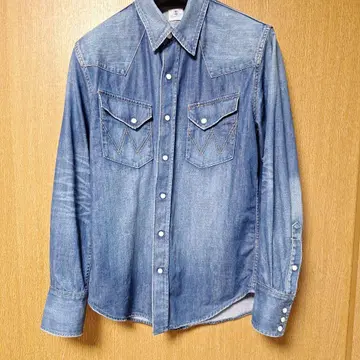 Wrangler 데님 웨스턴 셔츠 랭글러