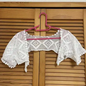 레이스 베스트 볼레로 앤티크