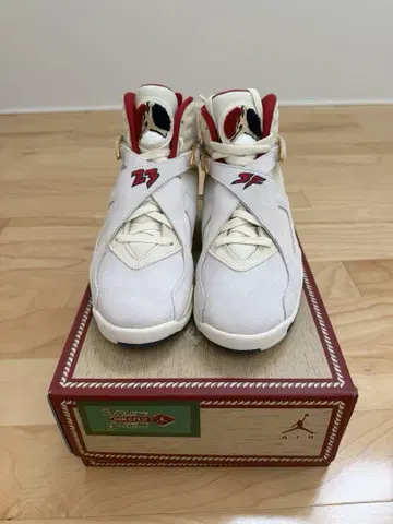 Air Jordan 8 화이트/레드/골드 26.5cm