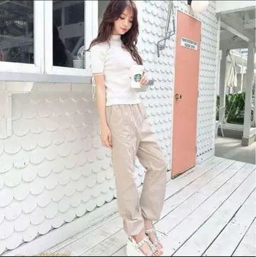 미셸 마카롱 반팔 니트 카고 팬츠 상의 팬츠