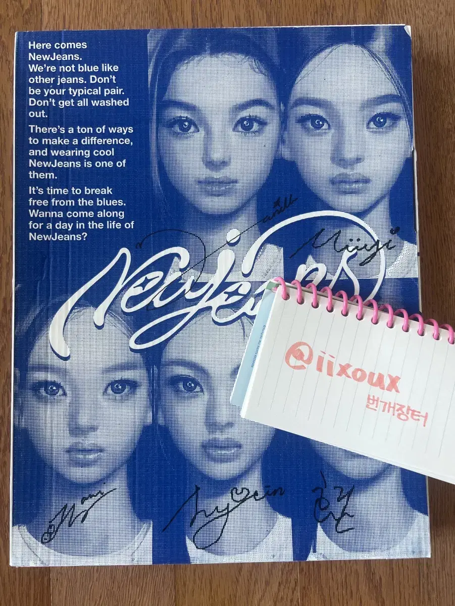 Lowest price) Price drop) New Jeans debut album autographed sign album for sell