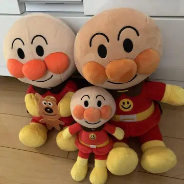 호빵맨 봉제 인형 3종 세트