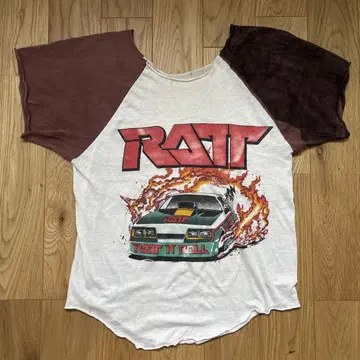 pigsty 구매 빈티지 티셔츠 RATT 밴드 티셔츠