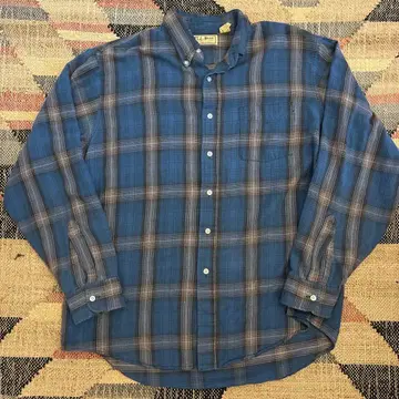 80s llbean 플란넬 셔츠 버튼 다운