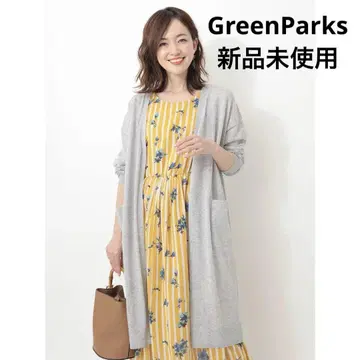 GreenParks(그린 파크스) 프렌치 린넨 롱 니트 가디건