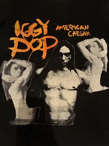 초레어 90년대 iggy pop 밴 티셔츠 빈티지 US