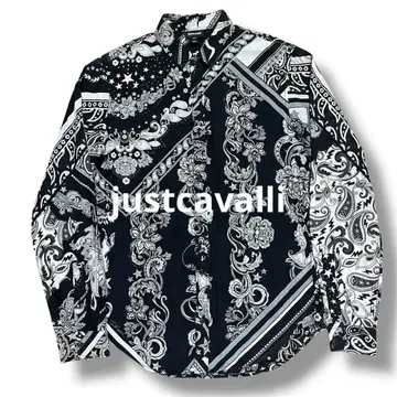 justcavalli 저스트 카발리 올 패턴 셔츠 페이즐리 플라워