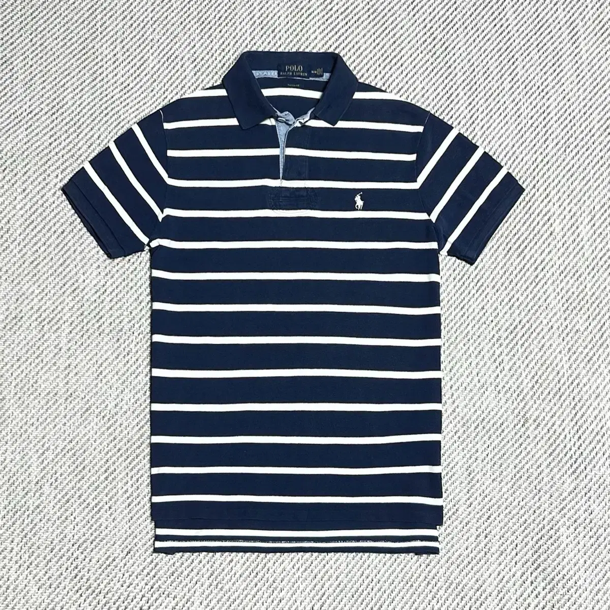 [ M ] Polo 폴로 랄프로렌 신형 네이비 스트라이프 반팔 카라티