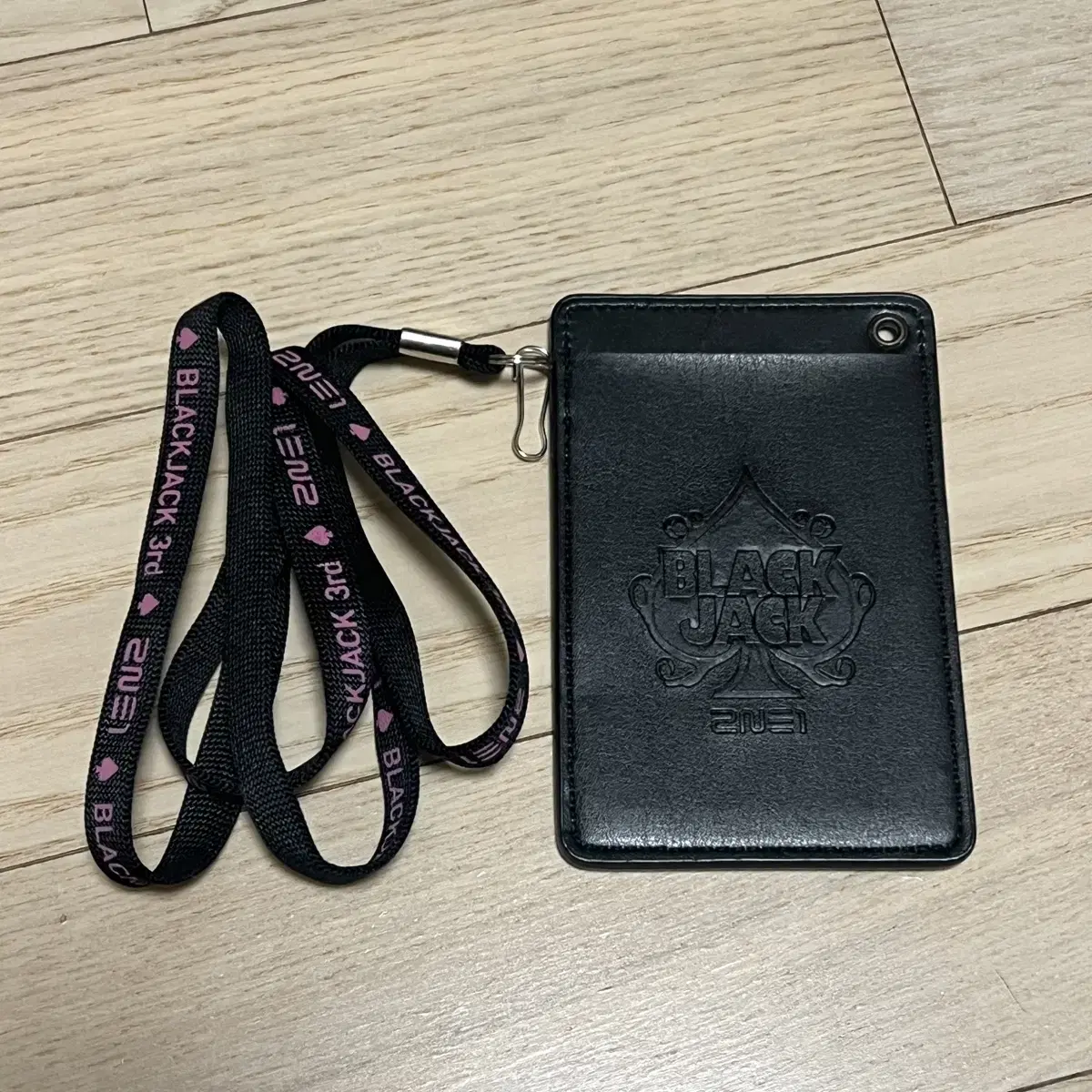 2NE1 투애니원 블랙잭 굿즈 카드목걸이