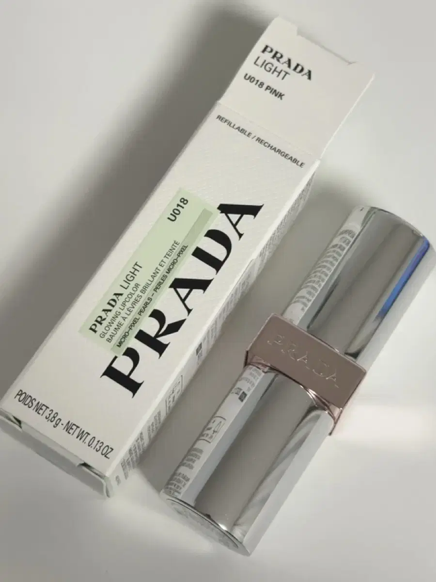 Prada Light Glowing Lip Color Lipstick U018 Pink
