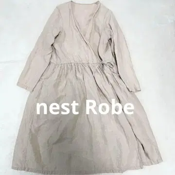 린넨 100% nest Robe 카슈쿨 원피스 베이지