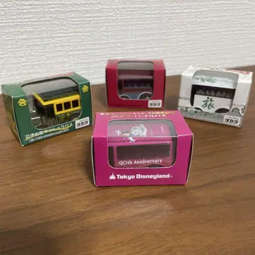 도쿄 디즈니랜드 20주년 기념 JCB 오리지널 버스 등 쵸로Q 4개 세트