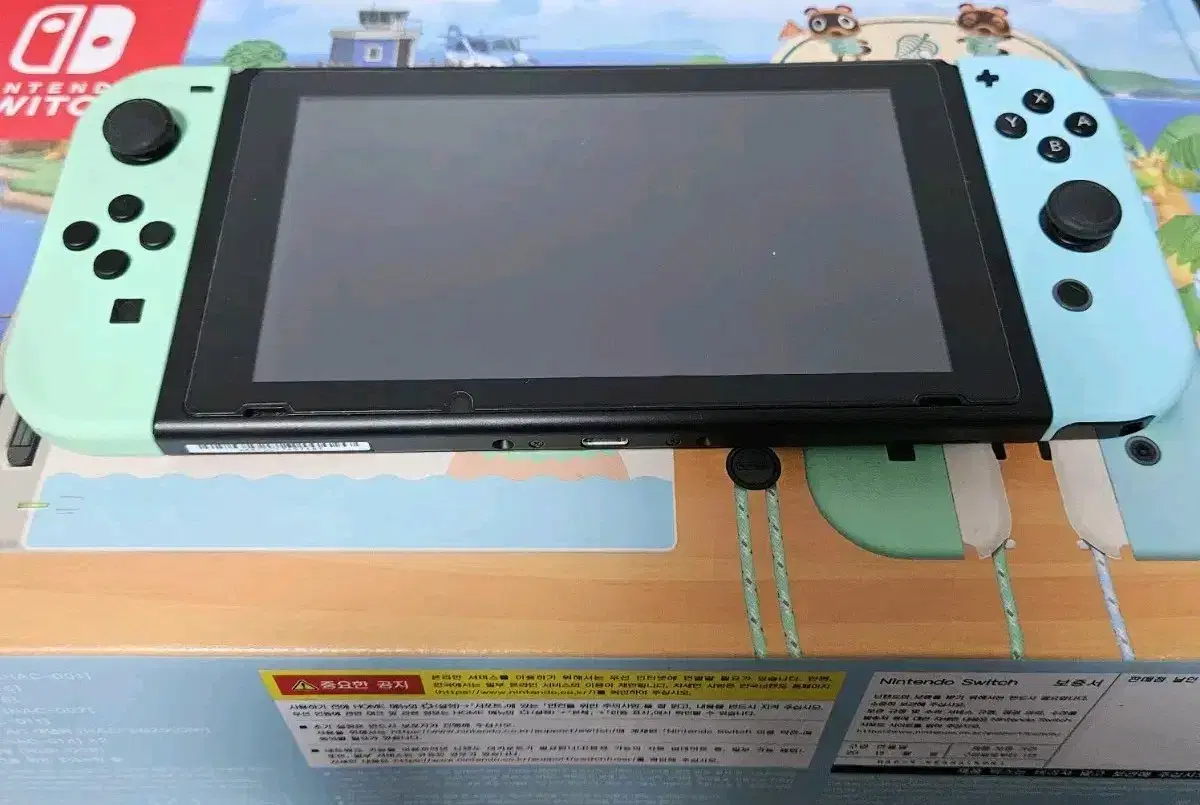 닌텐도 OLED 동물의숲 에디션+액정보호필름