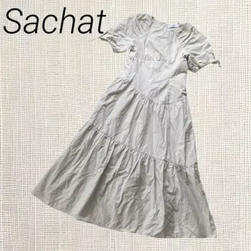sachat 사샤 비대칭 티어드 원피스 롱 원피스