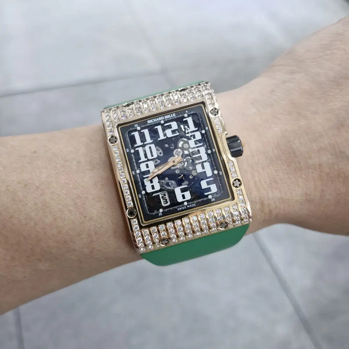 Richard Mille RM016 keum Original dia Bezel