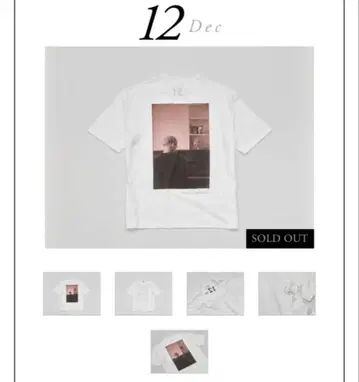 사카모토 류이치 "12" 티셔츠 12월 M