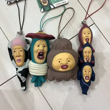 코비토즈칸 키링 우레탄 인형 스트랩 4개 세트