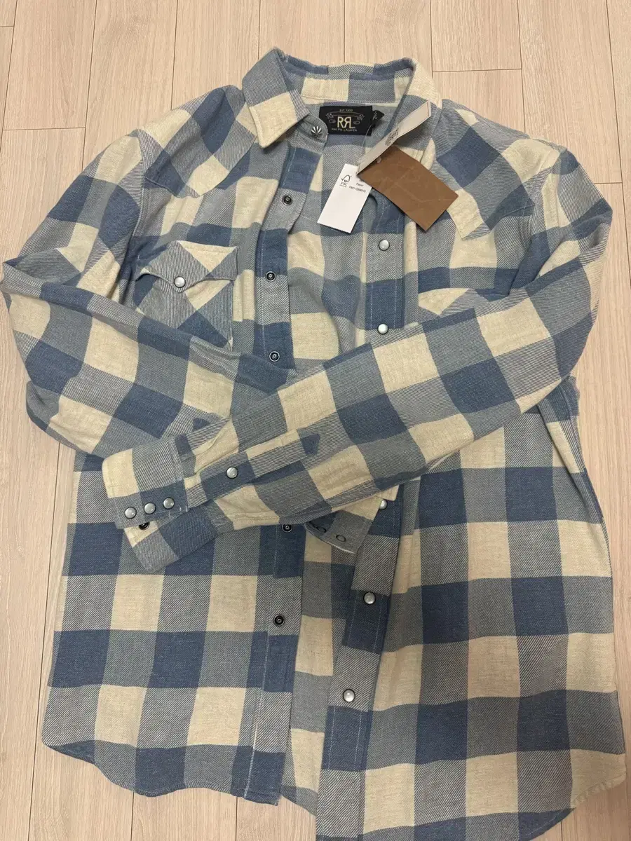 [m] RRL Plaid Western Shirt New