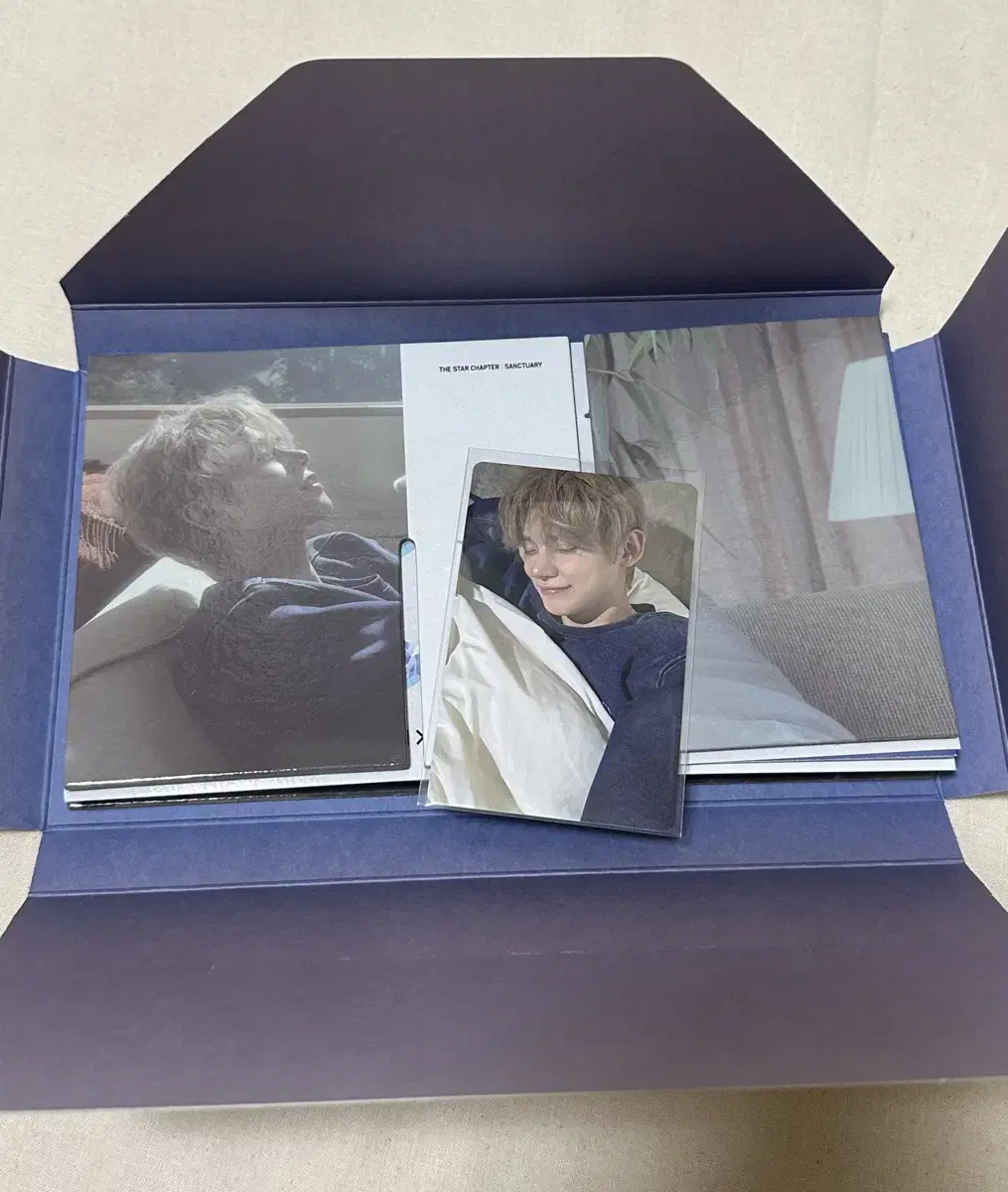 txt sanctuary individual album including yeonjun poca (angel version)