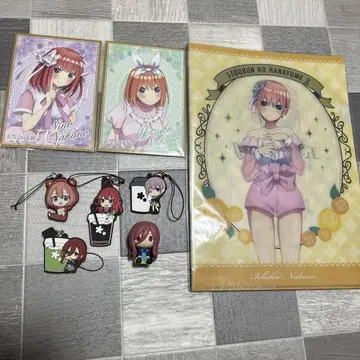 5등분의 신부 레어 클리어 파일 스트랩 색지