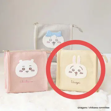 치이카와 (먼작귀) 푹신푹신 와펜 파우치 토끼