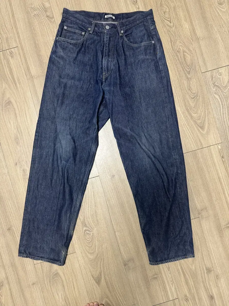 Auralee Hard Twist Wide Denim 32