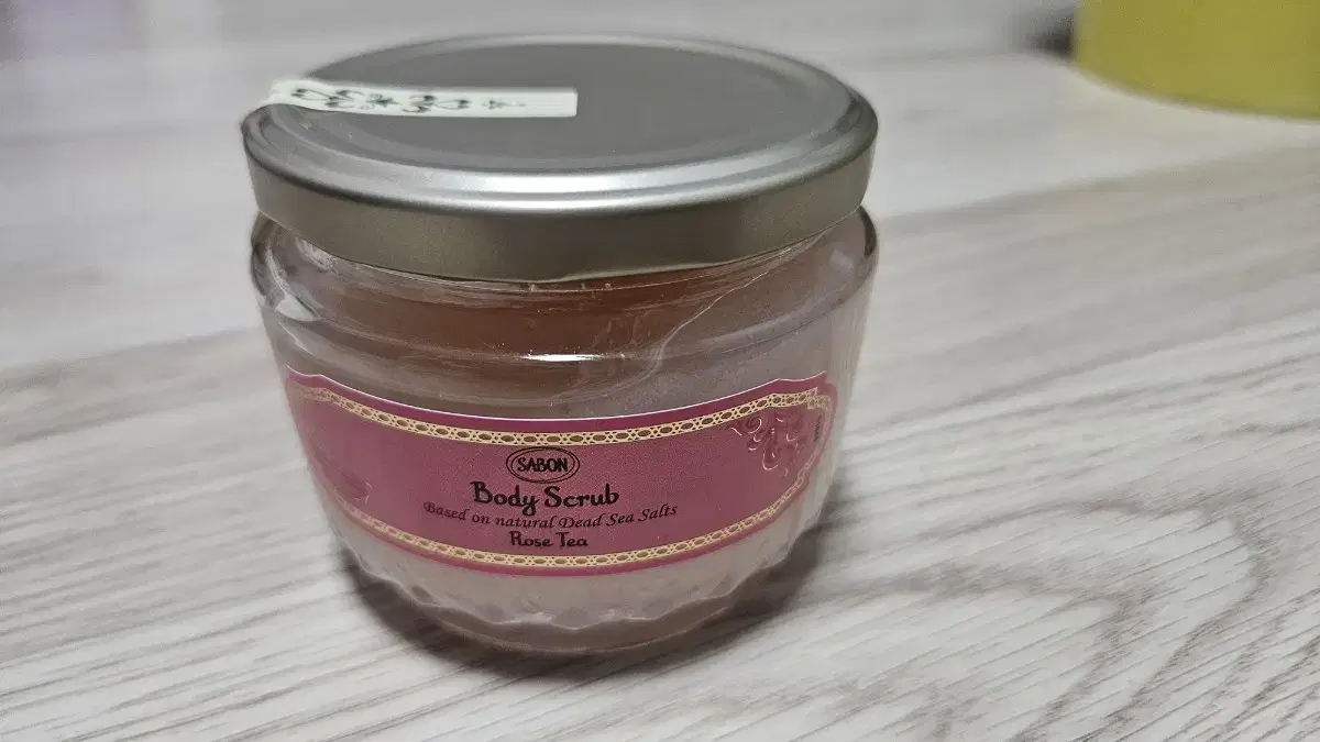 사봉 바디스크럽 로즈티 320g 새상품 우드스쿱포함
