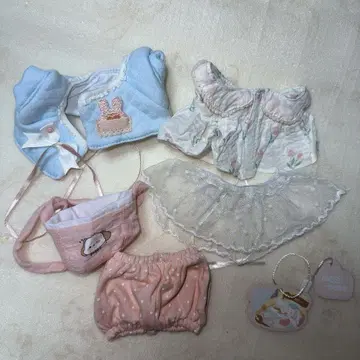 봉제 인형 옷 갈아입기 20cm 목화 인형 아웃핏 원피스