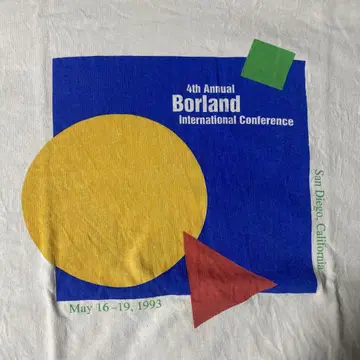 Borland 빈티지 아트 티셔츠 1993