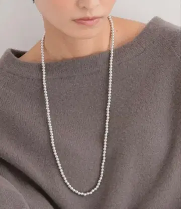 밴야드 스톰 볼 체인 목걸이 실버 롱
