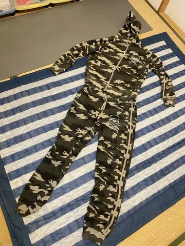 하이드로겐 카모플라쥬 셋업 후드티 L 팬츠 XL