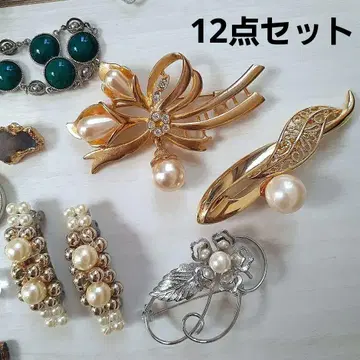 액세서리 묶음 판매 목걸이 귀찌 브로치 빈티지 레트로