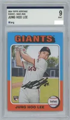 이정후 MLB 루키 인쇄 사인카드 BRG 9