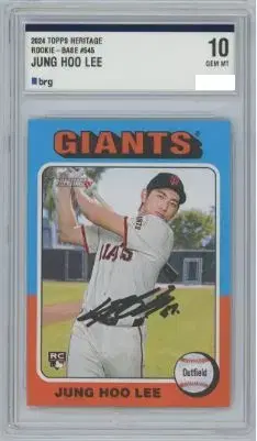 이정후 MLB 루키 인쇄 사인카드 BRG 10