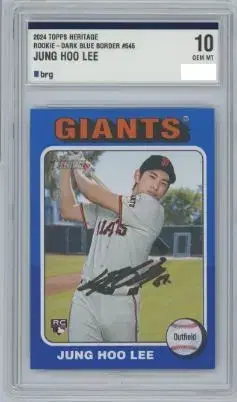 이정후 MLB 루키 인쇄 사인카드 BRG 10 블루 버전