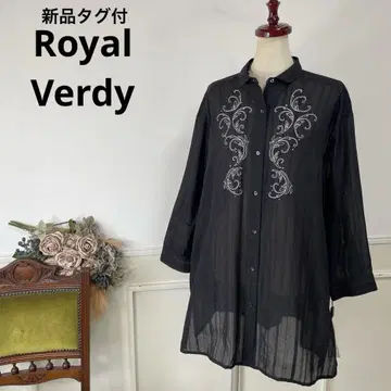 76 고급 새상품 빅 사이즈 Royal Verdy 셔츠 원피스