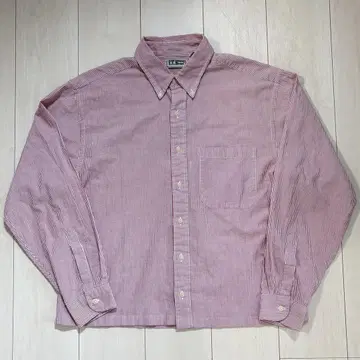 90s L.L BEAN 긴팔 시어서커 셔츠