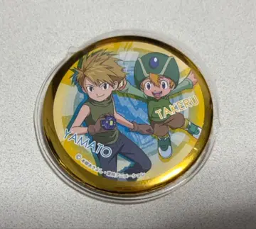 디지몬 야마토 타케루 캔뱃지 배지 하라주쿠 리얼 월드