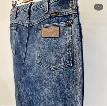 80s Wrangler 케미컬 워시 데님 팬츠