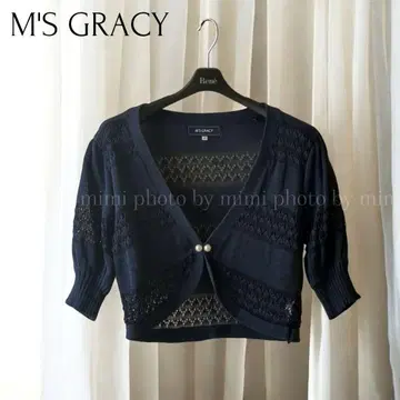 M'S GRACY*시스루 니트 볼레로 가디건