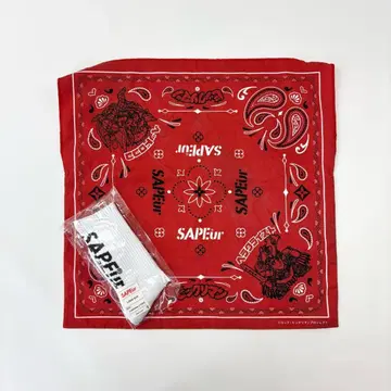 SAPEur 사풀 비쿠리만 반다나 백 새상품 로고 삭스